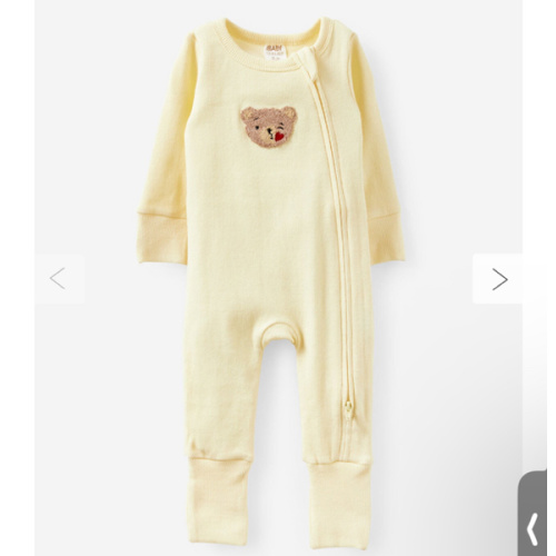 Growie Long Sleeve Rib All In One Romper