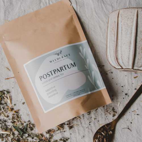 Postpartum Herbal Tea Blend | Organic | Comforting | Relaxing Support | New Mom Gift