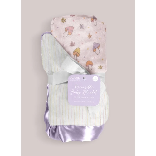 JuJuBe x Studio Oh! Ultra-Soft Thick Reversible Baby Blanket - Mushy Love