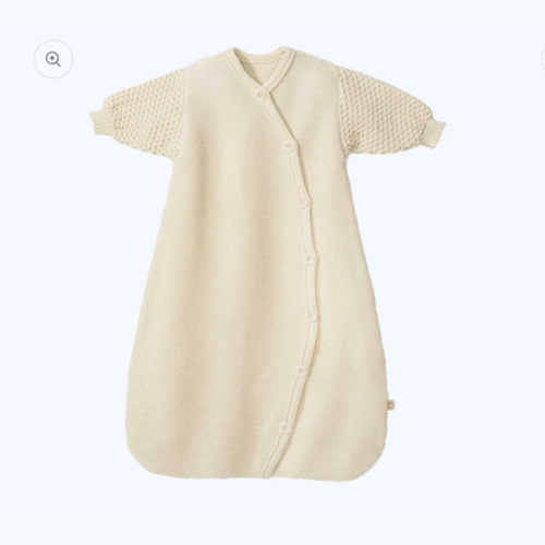 DISANA Knitted Organic Merino Wool Long-Sleeve Sleeping Bag for Baby – Danish Woolen Delight