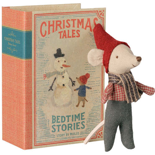 Maileg Christmas Baby Mouse in Book (available in September)