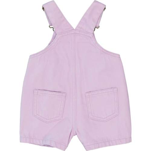 Light Purple Baby Embroidered Cotton Denim Shortall | Best&Less™ Online