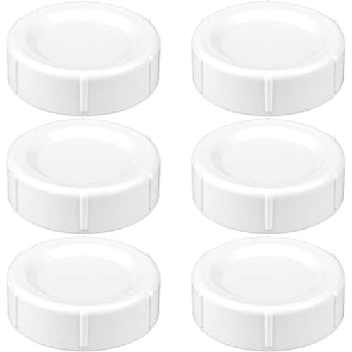 Travel and Storage Baby Bottle Caps for Dr. Brown’s Natural Flow Wide-Neck Bottles, Baby Bottle Lids Replacement with Sealing Gasket, Leak-Proof, BPA-Free, Pack of 6