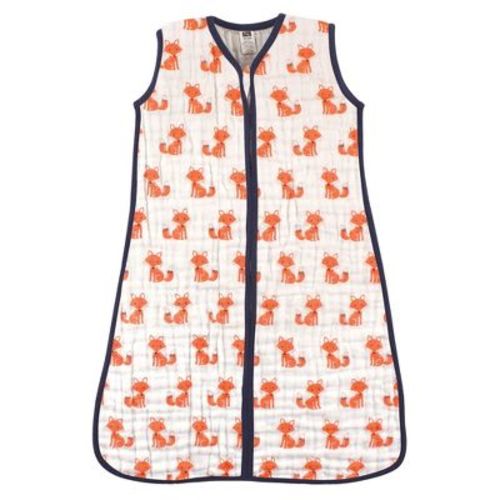 Hudson Baby Infant Boys Muslin Cotton Sleeveless Wearable Sleeping Bag, Sack, Blanket, Foxes