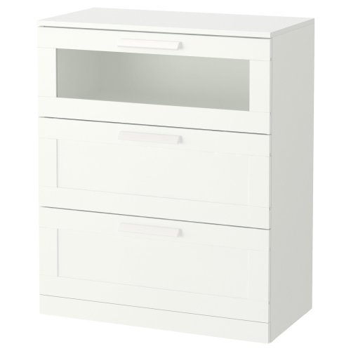BRIMNES 3-drawer dresser - white 30 3/4x18 1/8x37 3/8 "