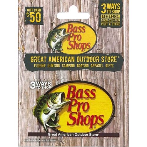 Bass Pro Shops Physical Gift Card - $50