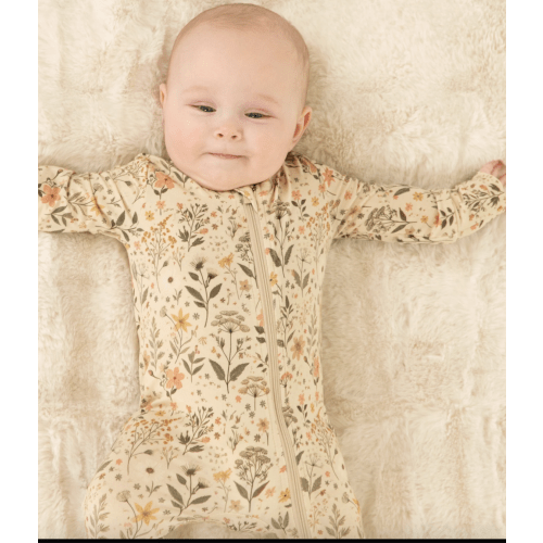 Spring Floral - Footie size 0-3