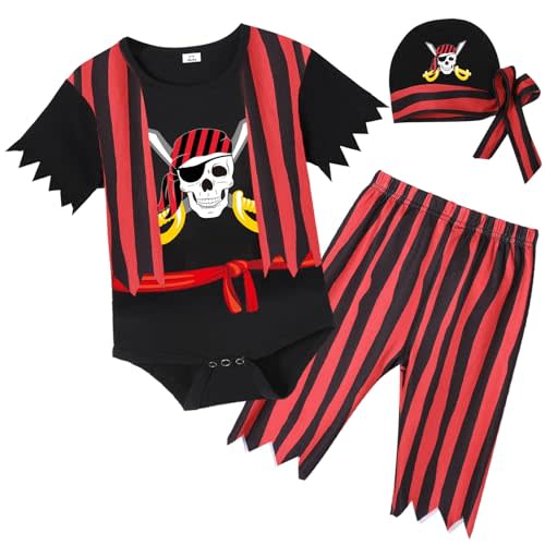 Baby Boys Chef Doctor Pirate Outfit Newborn Infant Police Officer Uniform Halloween Cowboy Sheriff Costume