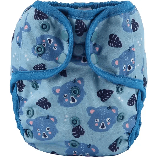 Sigzagor Baby Diaper Cover Nappy One Size 8lbs to 36lbs (Blue Bears)