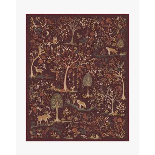 Wilder Burgundy Multicolor Rug | Ruggable