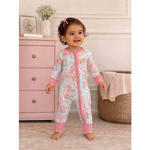 2-Way Zip Romper, Angeline Floral