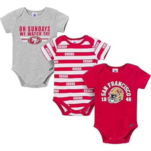 Gerber NFL baby-boys Nfl 3-pack Onesie Bodysuit