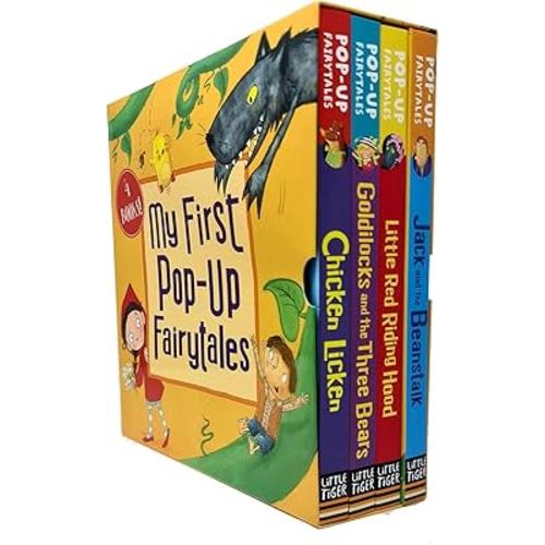 My First Pop-Up Fairytales 4 Books Collection Set (Chicken Licken, Little Red Riding Hood, Goldilocks, Jack and the Beanstalk)