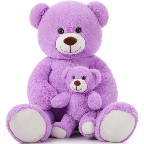MaoGoLan Mommy and Baby Giant Teddy Bear 39" Bear Stuffed Animal Plush Toy
