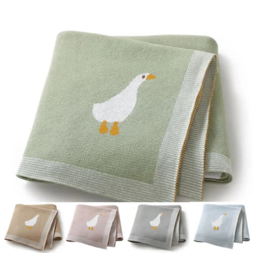 Goose Knitted Blanket