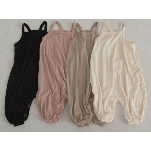 Lightweight Baby Romper: Super Stretch Sleeveless Overalls