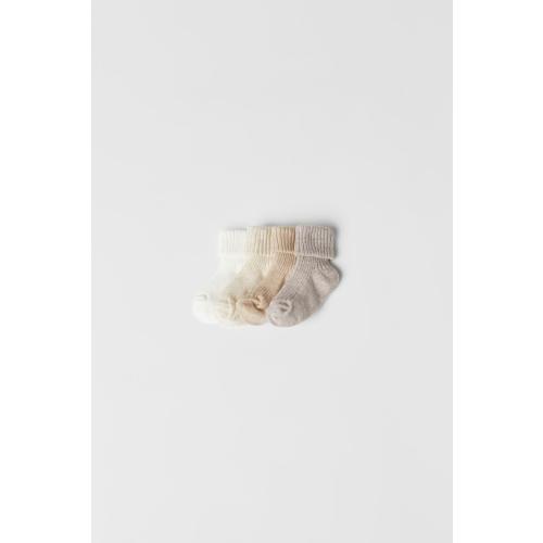 FOUR-PACK OF SOCKS WITH COLOR BOX - Light beige | ZARA United States