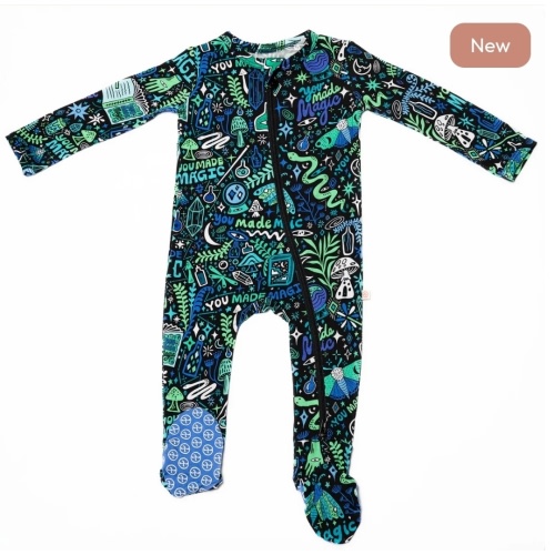 The Second-Skin Footie | Mystic Mama (Blue) | Raising Mama