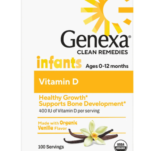 Vitamin D for Infants Organic Drops - Safe, Organic, Supplement - Genexa