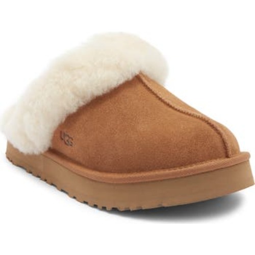 Kids' Disquette Genuine Shearling Trim Slipper, 2 M