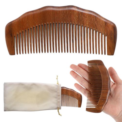 Giantree Wooden Labor Comb, Birth Comb for Labor with Bag Cloth Natural Birthing Comb Labor and Delivery Essentials Pregnancy Gift for Pregnant Women(Wave)
