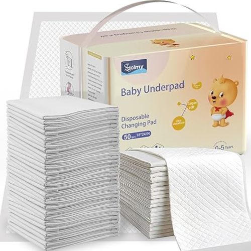 Disposable Changing Pad Liners (100 Pack) (White)