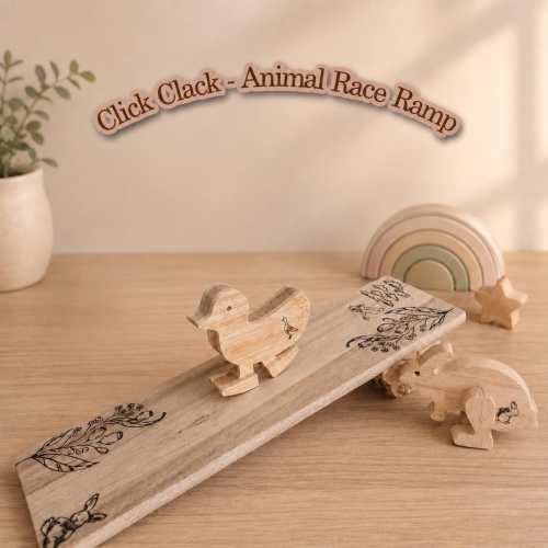 Animal Walking Toy, Montessori Toys, STEM Toy, Self Propelled Ramp Race Set, Eco-Movement Toy, Click a Clack Toy, Walking Toys for Children