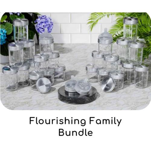 Burrbaby - Zero-Plastic Glass Breast Milk Storage and Bottles