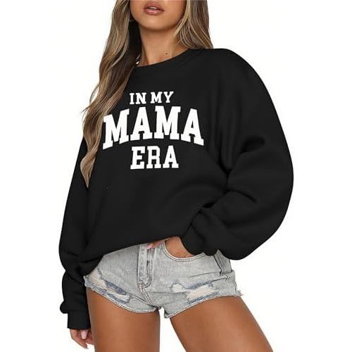 Overstimulated Moms Club Sweatshirt for Women: Mom Sweatshirts Crewneck Mama shirts Oversized Pullover Tops