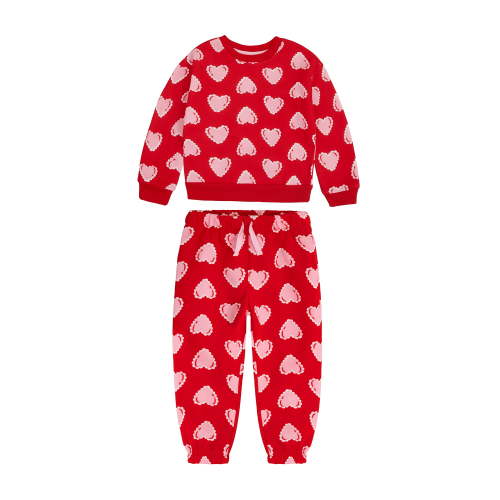 Way to Celebrate Baby & Toddler Valentine's Day Jogger Sets, Sizes 12M-5T
