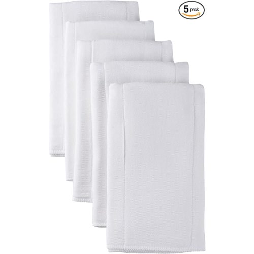Gerber Unisex Baby Boys Girls Gauze Prefold Cloth Diapers Multipack White 5 Pack
