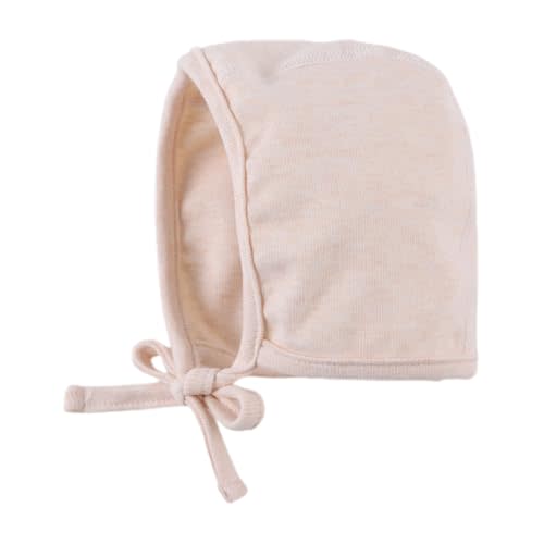 Yuoahcn Newborn Hats for Baby Girls Boys Cotton Beanie Soft Infant Hat with Ties Cute Baby Bonnet Hospital Hat 0-9Months