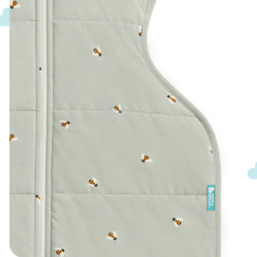 Swaddle Up™ 2.5 TOG Cotton Olive Bees
