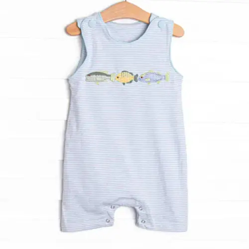 Catch of the Day Applique Jon Jon, Blue Stripe – Stitchy Fish