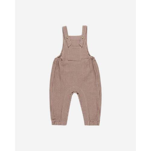 Baby Overall || Plum Gingham – Quincy Mae 12-18M