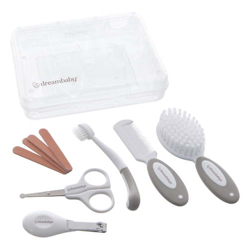 Dreambaby® Essential Grooming Baby Care Kit-10 Piece Pack- Gray