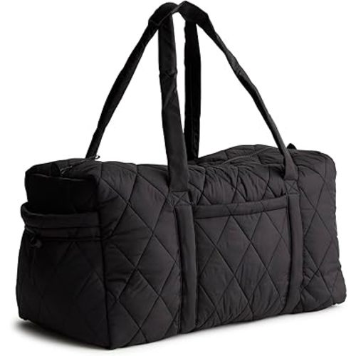 Vera Bradley Women's Featherweight Large Original Duffel Bag – Carry-On Travel & Gym Bag – Moonless Night, 58L