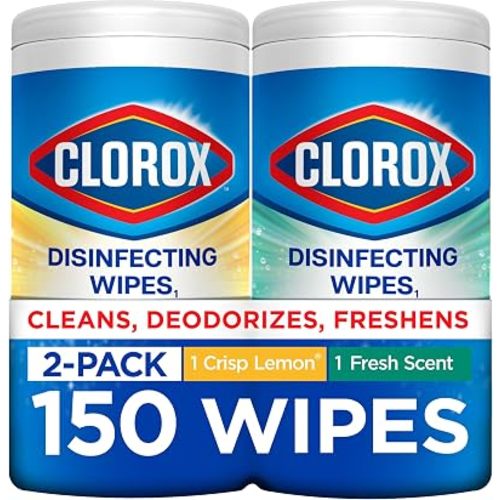 Clorox Disinfecting Wipes Back to School Variety Pack, 75 Count Each, Pack of 2 (Package May Vary)