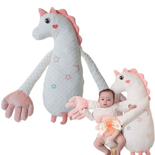 Patting Pillow Soother, Interactive Remote Control Patting Plush, Soft Sensory Stuffed Animal for Soothing, Cuddling & Relaxation