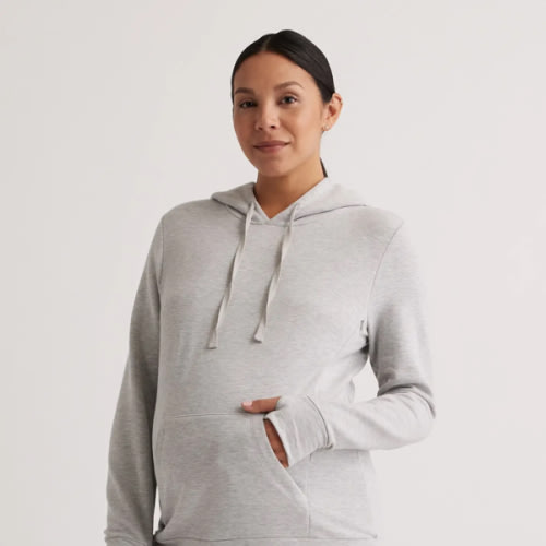 SuperSoft Fleece Maternity & Nursing Hoodie