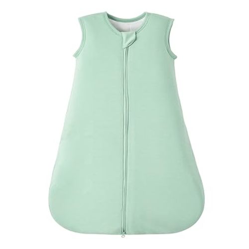 Duomiaomiao Buttery Soft Rayon Made from Bamboo Baby Sleep Sack 6-18 Months 1.0 TOG, Premium Baby Sleeping Bag 2-Way Zipper for Babies