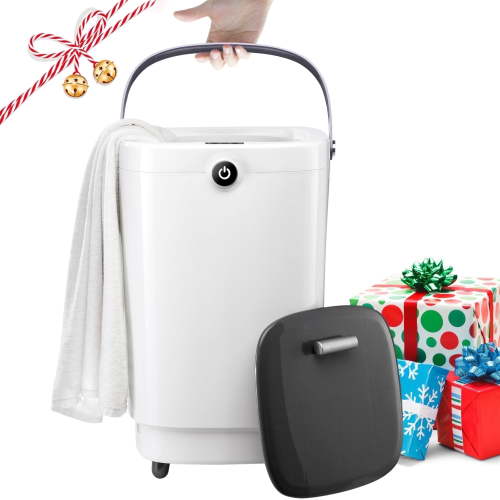 Towel Warmers for Bathroom 20L Towel Warmers Buckets Spa with 15/30/45/60 Timing, Luxury Large Towel Warmer Fits Up to Two Oversized Towels, Bathrobe, Towel, Blanket Grey