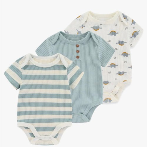 Baby Bodysuit Boy Girl Clothes Soft Newborn Infant Outfit Short Sleeve Romper