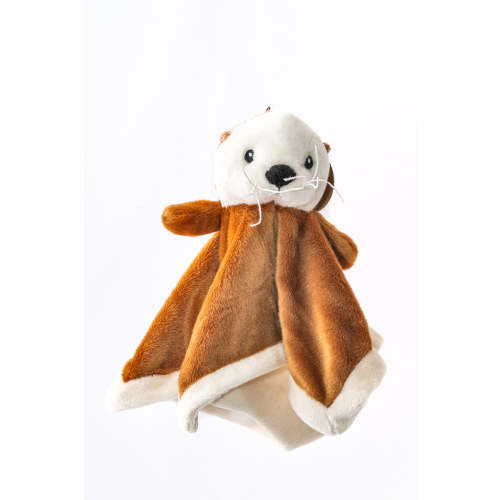 Sea otter with blanket plush