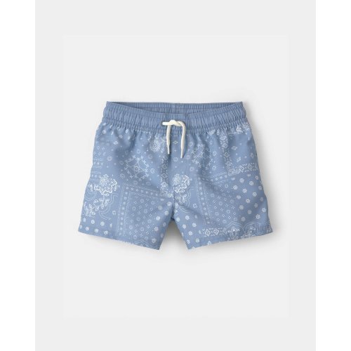 Toddler Boy Bandana Floral Swim Trunks - Blue - OshKosh B'gosh | Carter's