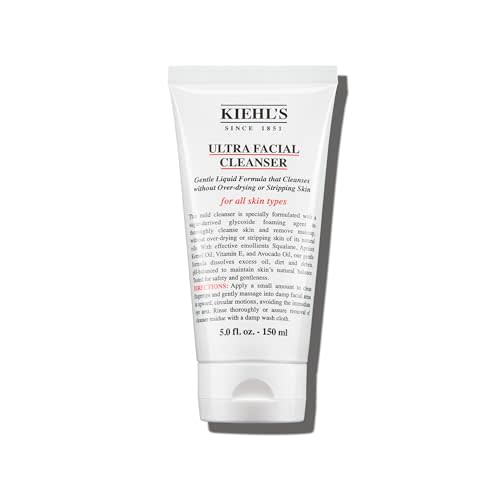 Kiehl's Ultra Facial Cleanser, Lightweight Foamy Facial Cleanser, Enriched Formula that Replenishes Skin Barrier, Gently Exfoliates and Moisturizes, Suitable for All Skin Types, Paraben Free