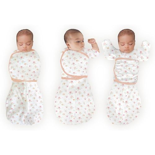 SwaddleDesigns 6-Way Omni Swaddle Sack Arms Up Swaddle for Newborn, More Options to Calm Startle Reflex, Improves Sleep
