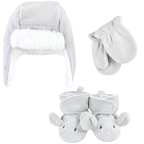 Hudson Baby Baby Hudson Baby Unisex Baby Trapper Hat, Mitten and Bootie Set