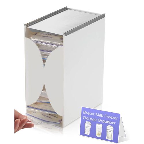 Freeze Organizer for Breastmilk Storage Bags, First-in First-Out Breast Milk Storage Bags Freezer Organizer with Quick-Freeze Tray, Breastmilk Storage Container for Breastfeeding Essentials