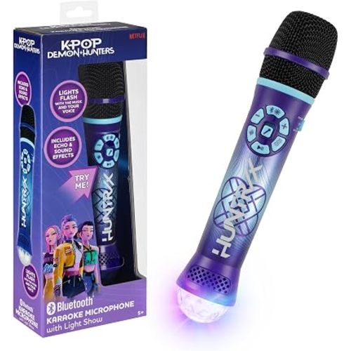 Kpop Demon Hunters - Micrófono de karaoke de juguete para niños, micrófono Bluetooth